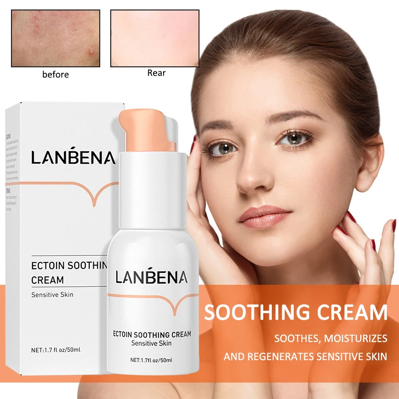 LANBENA Ectoin Soothing Cream 50ml Collenage Sensitive Skin Repair Acne Lotion Anti Wrinkle Remove Fine Lines Face Cream TSLM2
LANBENA Ectoin Soothing Cream 50ml Collenage Sensitive Skin Repair Acne Lotion Anti Wrinkle Remove Fine Lines Face Cream TSLM2