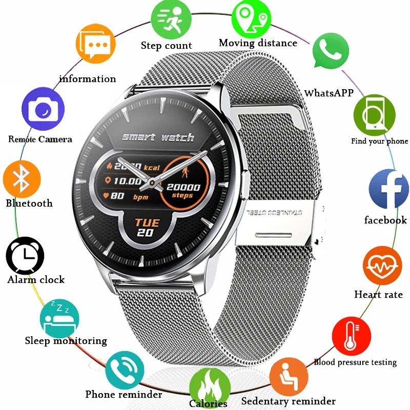 LIGE Fashion Smart Watch Men Heart Rate Blood Pressure Multi-function Sports Watch For Men And Women Waterproof Men Smartwatch
LIGE Fashion Smart Watch Men Heart Rate Blood Pressure Multi-function Sports Watch For Men And Women Waterproof Men Smartwatch