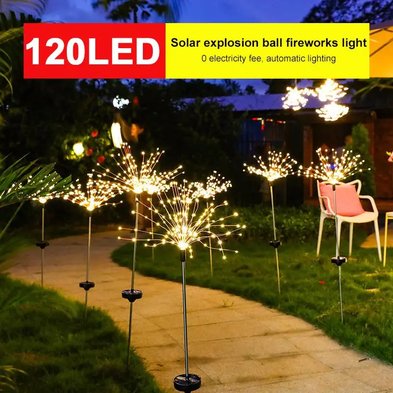Solar Energy Fairy Bouquet Dandelion Lights Firework String Light Solar Fairy Light Wedding Festival Outdoor Decoration
Solar Energy Fairy Bouquet Dandelion Lights Firework String Light Solar Fairy Light Wedding Festival Outdoor Decoration