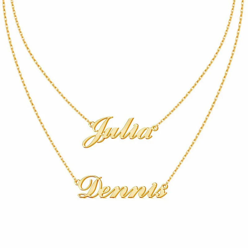 3UMeter Personalized Necklace Custom Name 2 Layer Necklace For Women Costomized Stainless Steel Hip Hop Letter Jewelry Gift 2020
3UMeter Personalized Necklace Custom Name 2 Layer Necklace For Women Costomized Stainless Steel Hip Hop Letter Jewelry Gift 2020