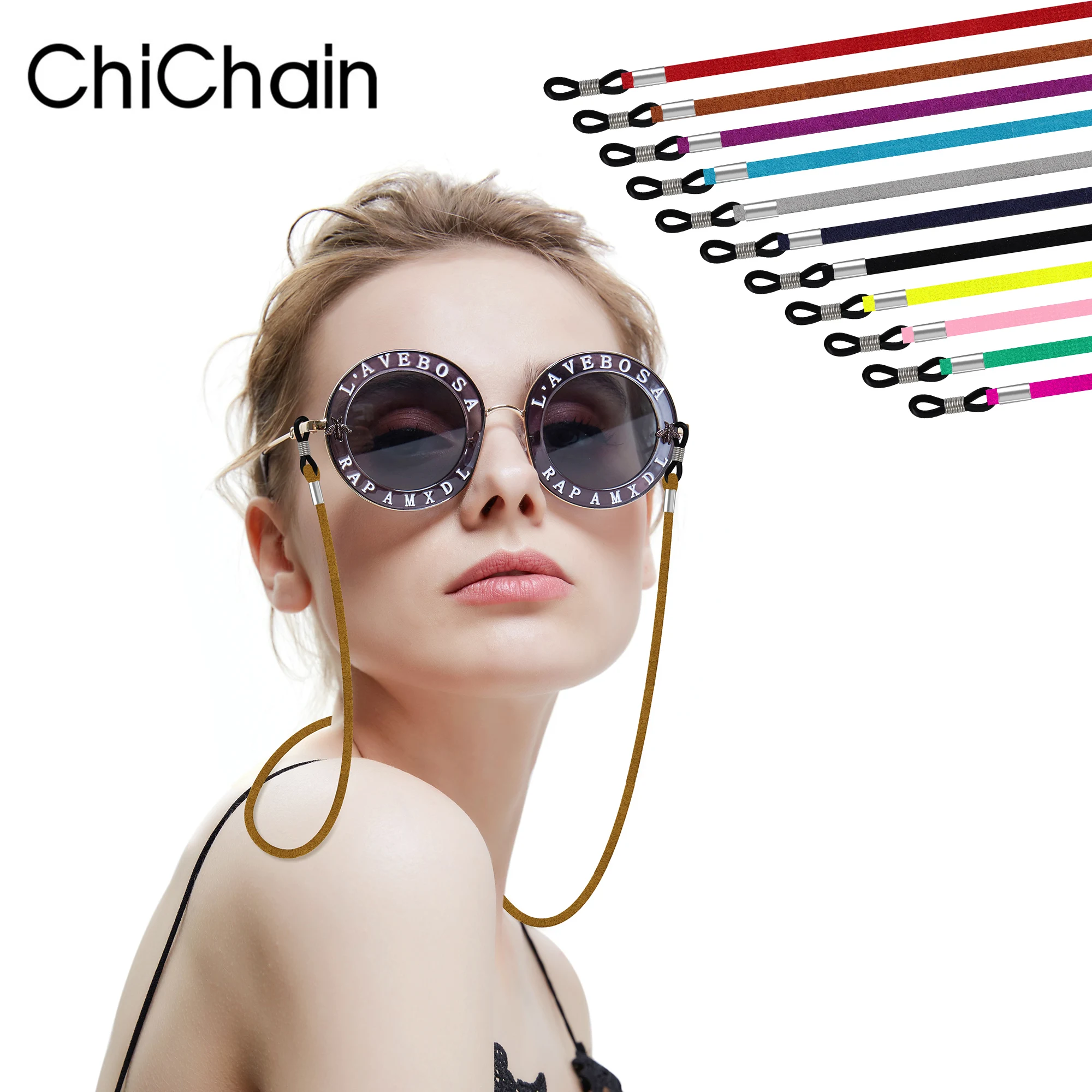 Eyeglasses Premium Solid Color Leather Eyeglasses String Holder Rope,Long Straps on the Neck,Anti-slippery Glasses Cord Lanyard
Eyeglasses Premium Solid Color Leather Eyeglasses String Holder Rope,Long Straps on the Neck,Anti-slippery Glasses Cord Lanyard