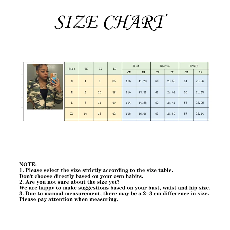 Women Fashion Jackets Dark green Jacket Army Green Camouflage Printing and Dyeing Bread Coat down Jacket Cotton Padded Jacket
Women Fashion Jackets Dark green Jacket Army Green Camouflage Printing and Dyeing Bread Coat down Jacket Cotton Padded Jacket