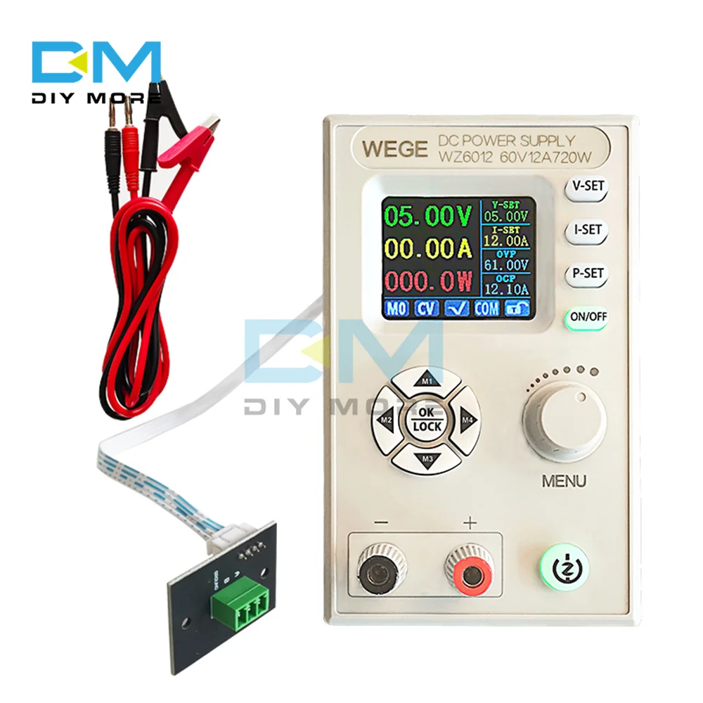 Понижающий преобразователь WZ6012 с постоянным током, понижающий модуль зарядки, регулируемый лабораторный источник питания, 60 в, 12 а, коммуникация
Понижающий преобразователь WZ6012 с постоянным током, понижающий модуль зарядки, регулируемый лабораторный источник питания, 60 в, 12 а, коммуникация