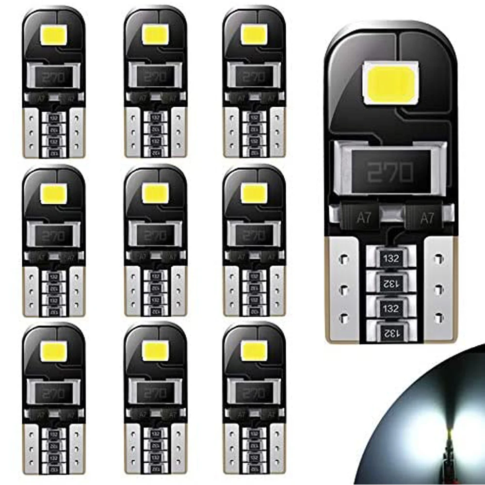 12V LED T10 Bulb 194 W5W Led T10 Car Light 3528 2SMD 6000K White Auto Automobiles License Plate Lamp Dome Read DRL Bulb Style
12V LED T10 Bulb 194 W5W Led T10 Car Light 3528 2SMD 6000K White Auto Automobiles License Plate Lamp Dome Read DRL Bulb Style