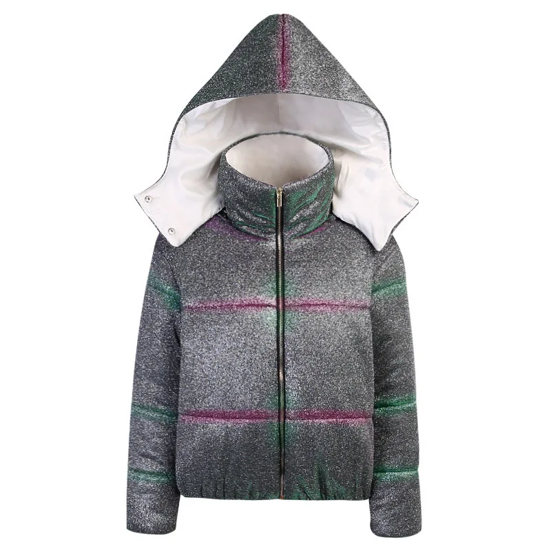 FORERUN Women Oversized Bubble Coats Hooded Bling Glitter Winter Puffer Jackets Fashion White Down Parka Outwear
FORERUN Women Oversized Bubble Coats Hooded Bling Glitter Winter Puffer Jackets Fashion White Down Parka Outwear