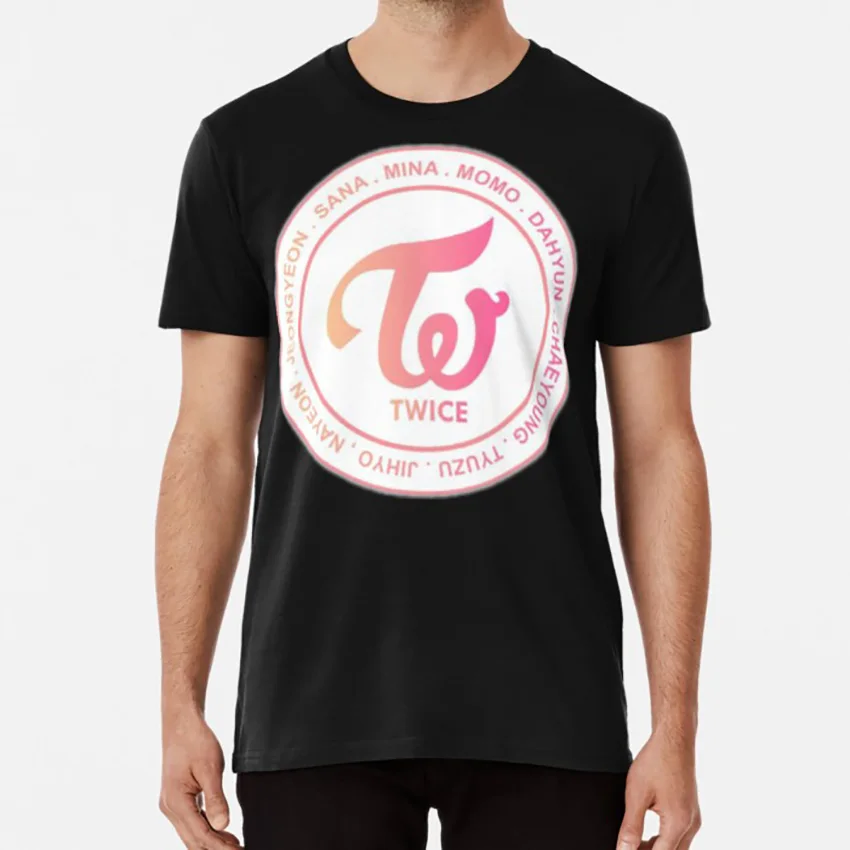 Футболка TWICE tzuyu chaeyeon sana mina jihyon jeongyeon nayeon momo dahyun|Мужские футболки| |