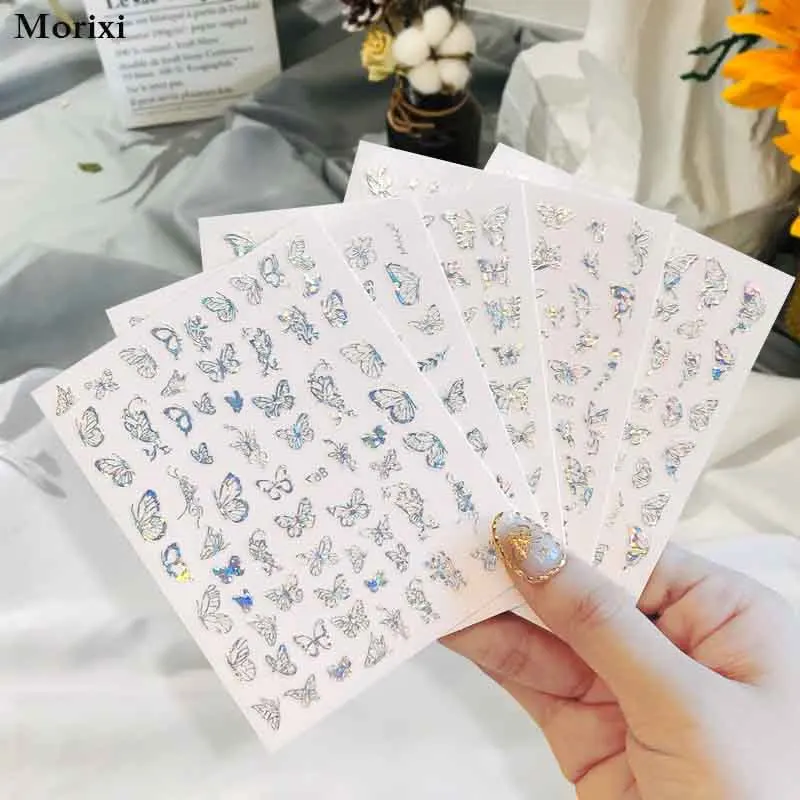 Gilding nail art sticker laser gold silver nail foils 3D hollow butterfly ins style slider nail decal YJ024
Gilding nail art sticker laser gold silver nail foils 3D hollow butterfly ins style slider nail decal YJ024