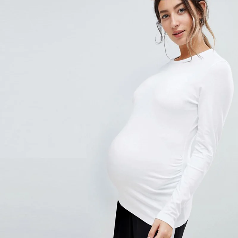 Comfortable Maternity Tops Suitable For Autumn Winter Plus Velvet Cotton Long-sleeved T-shirt Spring Autumn Maternity Clothes
Comfortable Maternity Tops Suitable For Autumn Winter Plus Velvet Cotton Long-sleeved T-shirt Spring Autumn Maternity Clothes