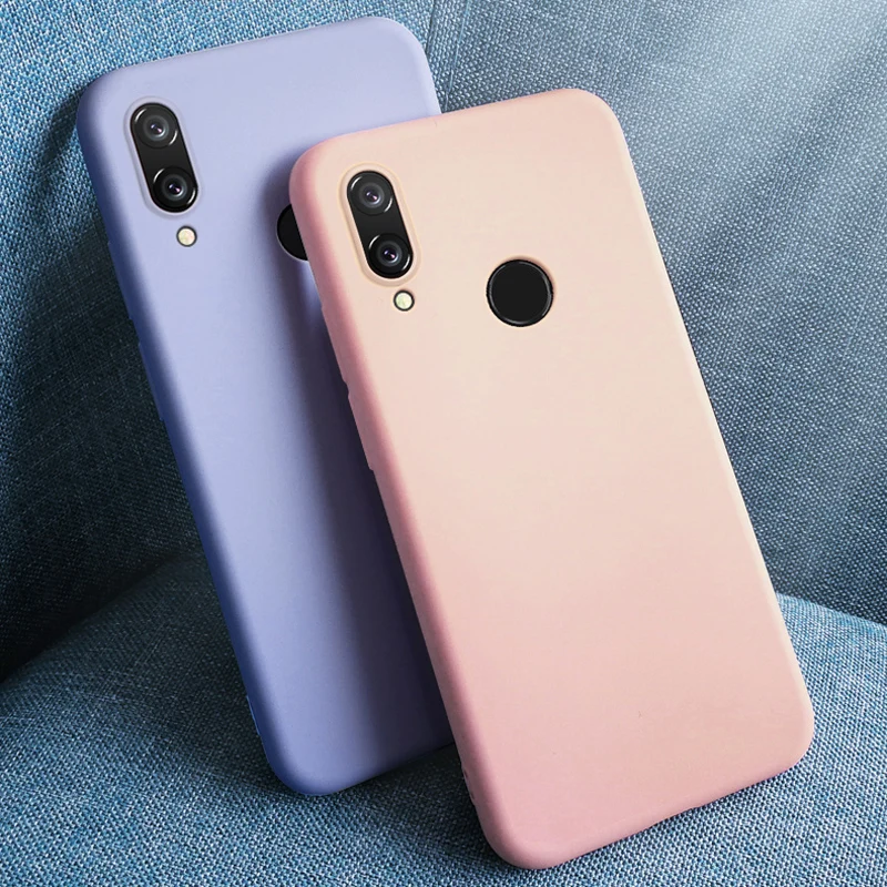 Чехол для Honor 8X чехлы карамельных цветов мягкие ТПУ из жидкого силикона Huawei чехол