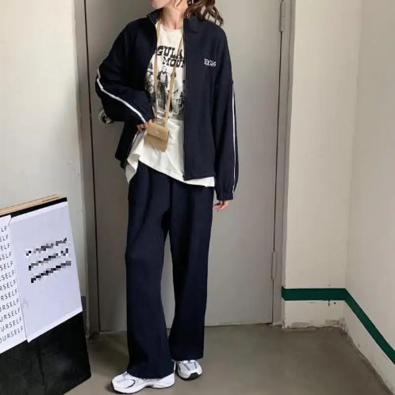 Women Sweater Suits And Set Casual Lapel Zipper Sweatshirt Pants 2Pcs Track Suits Women Trousers+jumpers Sets With Pocket
Women Sweater Suits And Set Casual Lapel Zipper Sweatshirt Pants 2Pcs Track Suits Women Trousers+jumpers Sets With Pocket