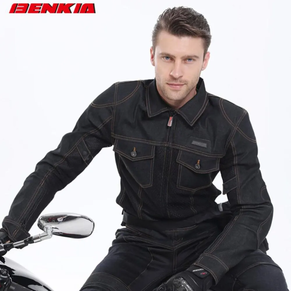 BENKIA Motorcycle Jacket Breathable Mesh Jaqueta Motociclista Motocross Moto Jacket Men Protective Gear Motorcycle Denim Jacket
BENKIA Motorcycle Jacket Breathable Mesh Jaqueta Motociclista Motocross Moto Jacket Men Protective Gear Motorcycle Denim Jacket