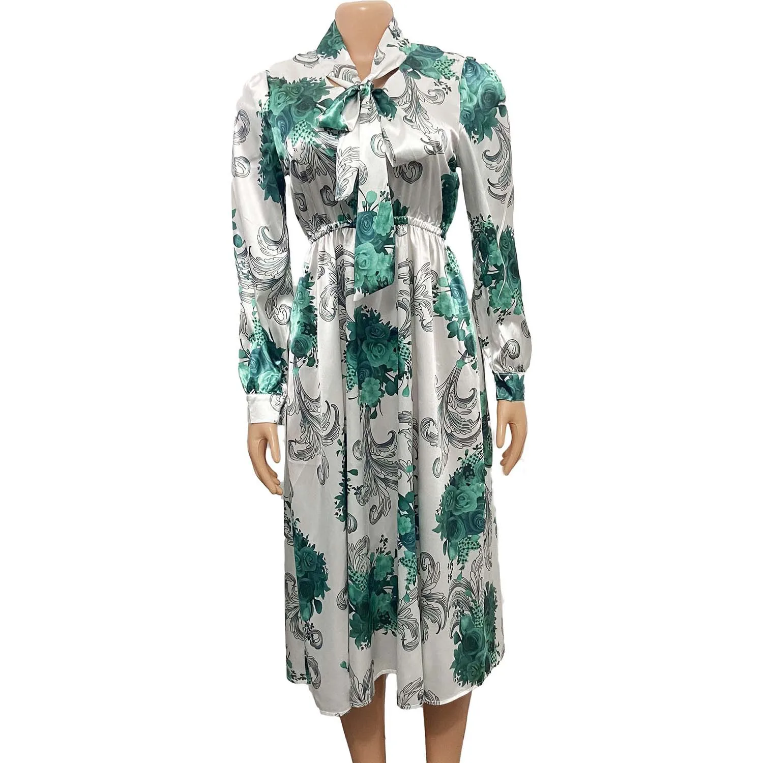 Women's Commuting High Waist Printed Large Size Dress In Europe America and Africa
Women's Commuting High Waist Printed Large Size Dress In Europe America and Africa