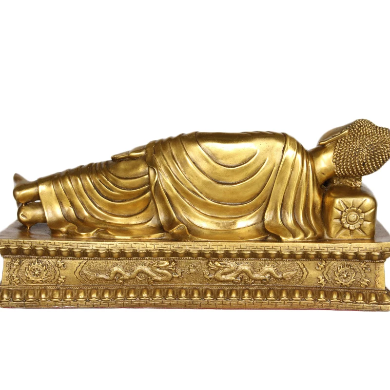LAOJUNLU Pure Copper Sleeping Buddha Crafts Ornaments Gifts Copper Sakyamuni Buddha Feng Shui 
LAOJUNLU Pure Copper Sleeping Buddha Crafts Ornaments Gifts Copper Sakyamuni Buddha Feng Shui