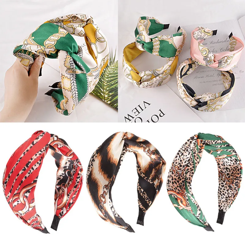 Wide Cross Twist Chain Printed Hairbands Stripe Leopard Faric Headband Fashion Hair Bands Hoops Accessories For Women Girls 2021
Wide Cross Twist Chain Printed Hairbands Stripe Leopard Faric Headband Fashion Hair Bands Hoops Accessories For Women Girls 2021