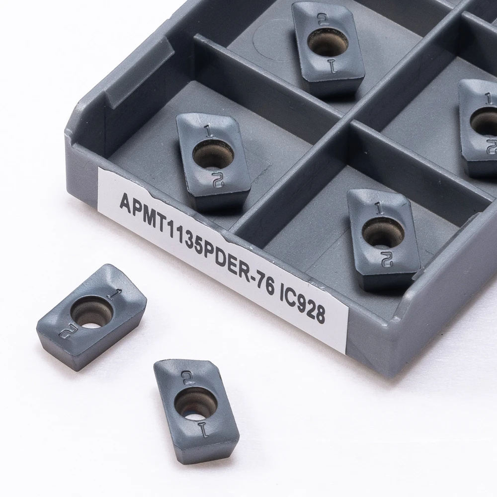 APMT1135 PDER-76 IC928 Carbide Alloy Inserts For Steel Processing Metal Turning Tool APMT 1135 High Quality Lathe Cutter
APMT1135 PDER-76 IC928 Carbide Alloy Inserts For Steel Processing Metal Turning Tool APMT 1135 High Quality Lathe Cutter