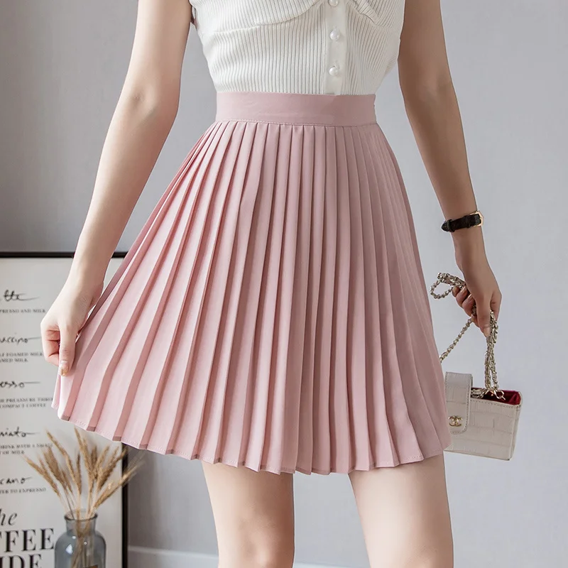 Women Short Skirt Pleated Skirts Womens High Waisted Midi Vintage Women Sweet Faldas Mujer Moda 2020 Kawaii Skirt
Women Short Skirt Pleated Skirts Womens High Waisted Midi Vintage Women Sweet Faldas Mujer Moda 2020 Kawaii Skirt
