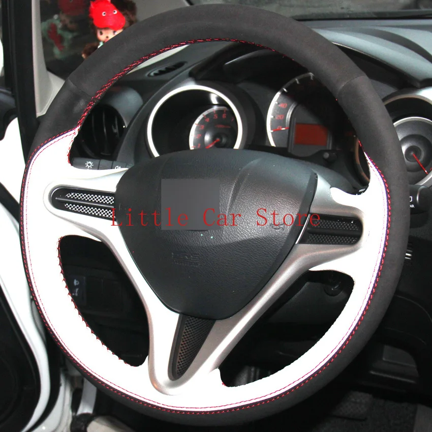 DIY Stitching Suede Leather Steering Wheel Cover For Honda Fit 2009-2013 City Jazz Interior Accessories
DIY Stitching Suede Leather Steering Wheel Cover For Honda Fit 2009-2013 City Jazz Interior Accessories