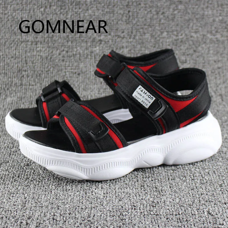 GOMNEAR Women Outdoor Casual Sandals Platform Summer Sport Sandals Black Red Beach Shoes Hollow Out Walking Height Increasing
GOMNEAR Women Outdoor Casual Sandals Platform Summer Sport Sandals Black Red Beach Shoes Hollow Out Walking Height Increasing