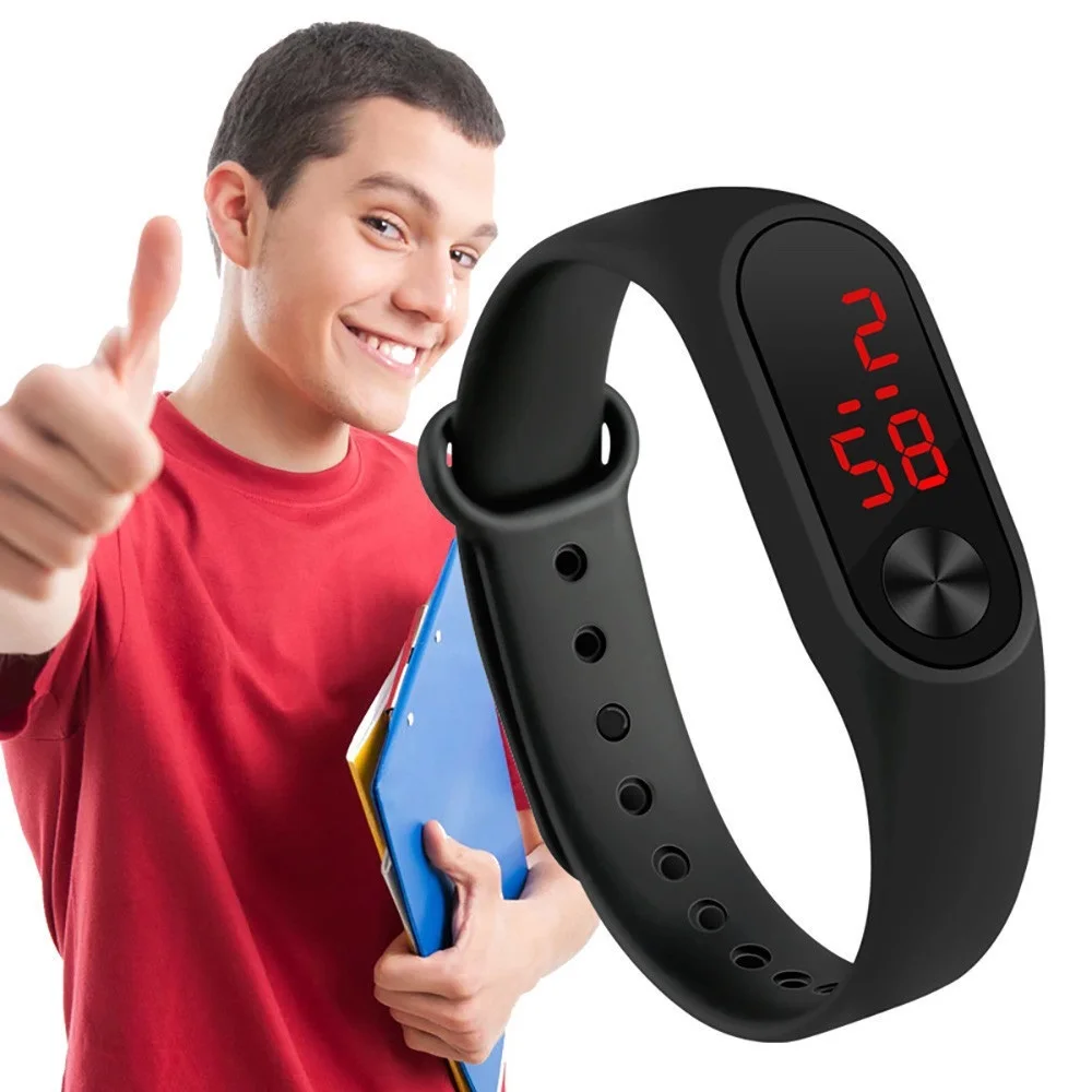 M2 Smart Band Electronic Bracelet Watch Student Sport Watches LED Calendar display Waterproof Kids Wristband Sport Wristband
M2 Smart Band Electronic Bracelet Watch Student Sport Watches LED Calendar display Waterproof Kids Wristband Sport Wristband