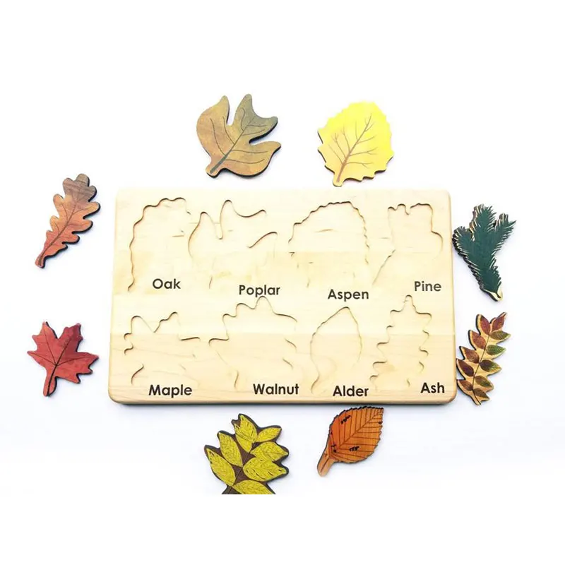 Kids Montessori Wooden Leaf Puzzle Wall Decorative Art Handicraft Wall Decor 3D Wooden Matching Game Toys Brinquedos Infantil
Kids Montessori Wooden Leaf Puzzle Wall Decorative Art Handicraft Wall Decor 3D Wooden Matching Game Toys Brinquedos Infantil