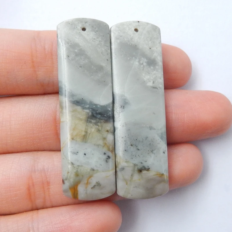 Wholesale gemstone,Natural Picasso Jasper Handmade Earrings Pairs 45x14x5mm,12.7g
Wholesale gemstone,Natural Picasso Jasper Handmade Earrings Pairs 45x14x5mm,12.7g