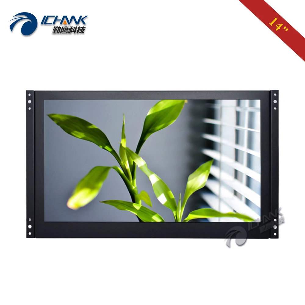 ZK140TN-56/14 дюймов 1920x1080p IPS VGA HDMI Built-in динамик Встроенный ПК монитор с открытой рамкой