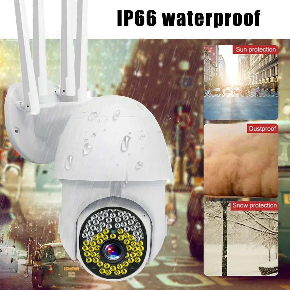 1080P HD Wireless PTZ IP CCTV Camera WiFi Outdoor Waterproof IR Night Security Cameras 4X Digital Zoom 2MP Vedio Surveillance
1080P HD Wireless PTZ IP CCTV Camera WiFi Outdoor Waterproof IR Night Security Cameras 4X Digital Zoom 2MP Vedio Surveillance