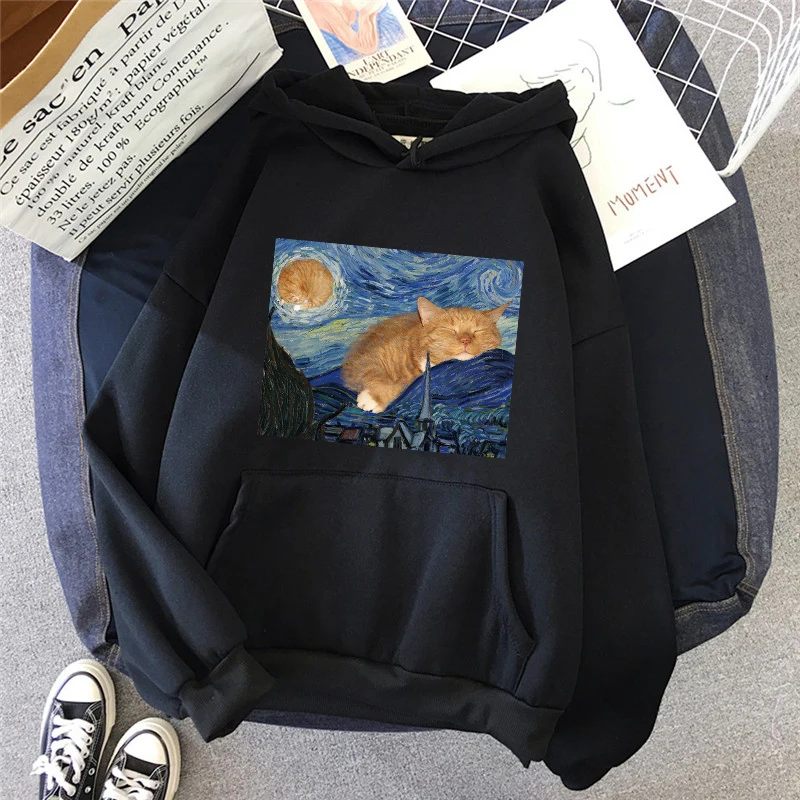 2021 Women Hoodies Sweatshirt Autumn Art oil painting Print female Hooded Long Sleeve Pockets Sportswear Harajuku female Hoody
2021 Women Hoodies Sweatshirt Autumn Art oil painting Print female Hooded Long Sleeve Pockets Sportswear Harajuku female Hoody