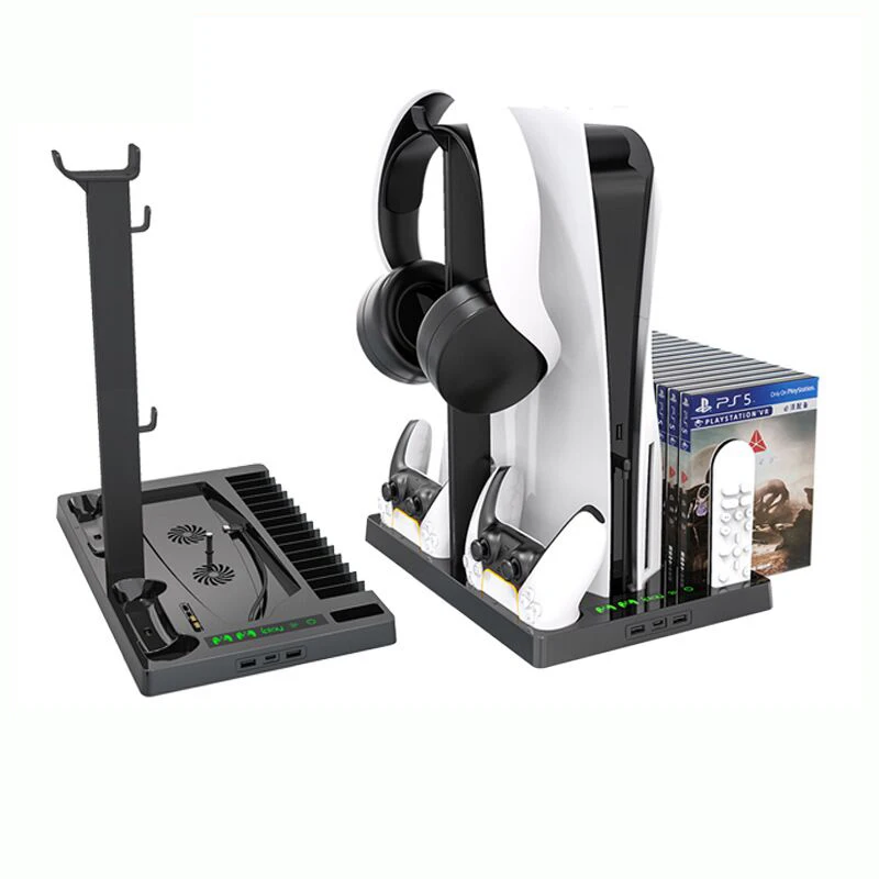 Для консоли PS5, универсальная многофункциональная охлаждающая база с дисковой ручкой для хранения, двойной держатель для зарядки гарнитуры
Для консоли PS5, универсальная многофункциональная охлаждающая база с дисковой ручкой для хранения, двойной держатель для зарядки гарнитуры