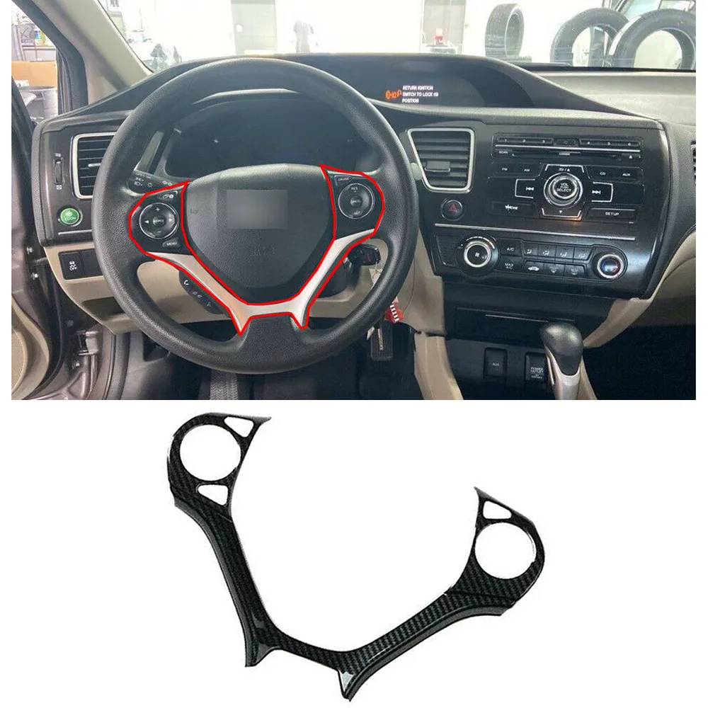 Автомобильная рамка рулевого колеса, обшивка для Honda Civic 2012-2015, премиальные автомобильные наклейки из АБС-пластика, стильная отделка из угле...
Автомобильная рамка рулевого колеса, обшивка для Honda Civic 2012-2015, премиальные автомобильные наклейки из АБС-пластика, стильная отделка из угле...