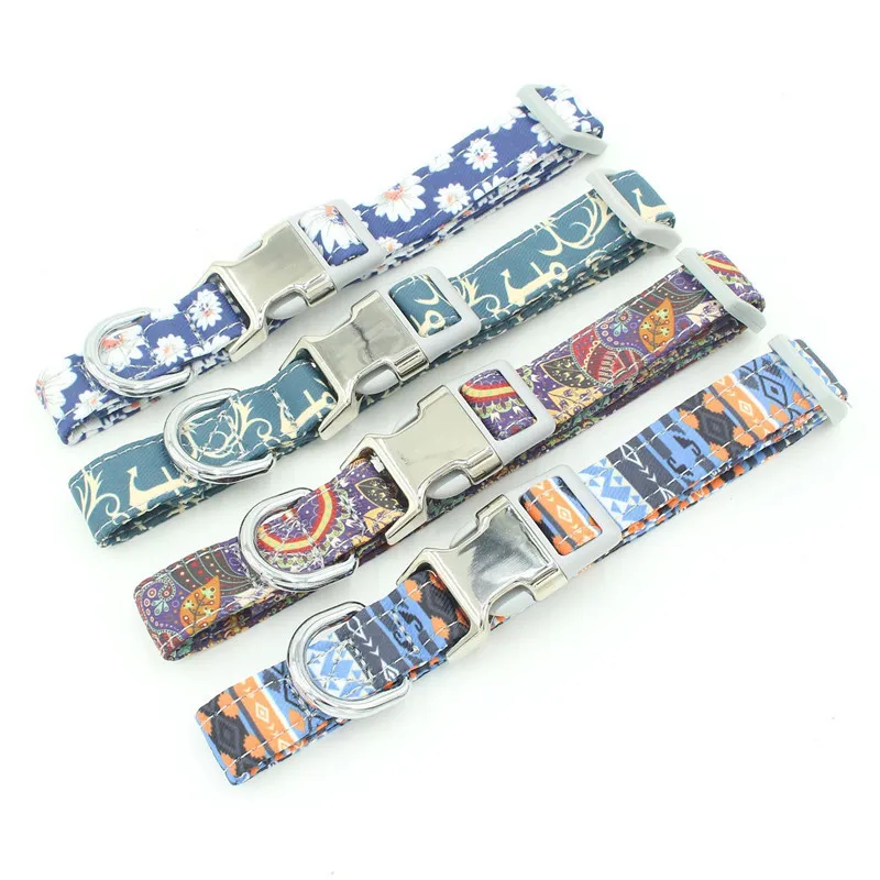 Fashion Custom Dog Collar Nylon Print Personalized Pet Collar Puppy Dog ID Collars Free Engraved ID for Small Medium Large Dogs
Fashion Custom Dog Collar Nylon Print Personalized Pet Collar Puppy Dog ID Collars Free Engraved ID for Small Medium Large Dogs