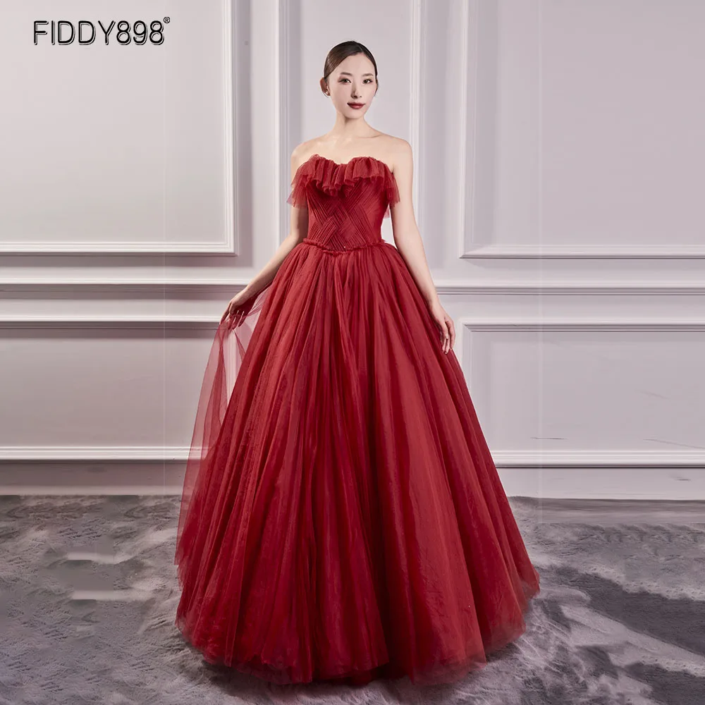 Burgundy Ball Gown Evening Dresses 2021 Long Dresses for Women Elegant Prom Dress Formal Party Gown robe longue femme
Burgundy Ball Gown Evening Dresses 2021 Long Dresses for Women Elegant Prom Dress Formal Party Gown robe longue femme