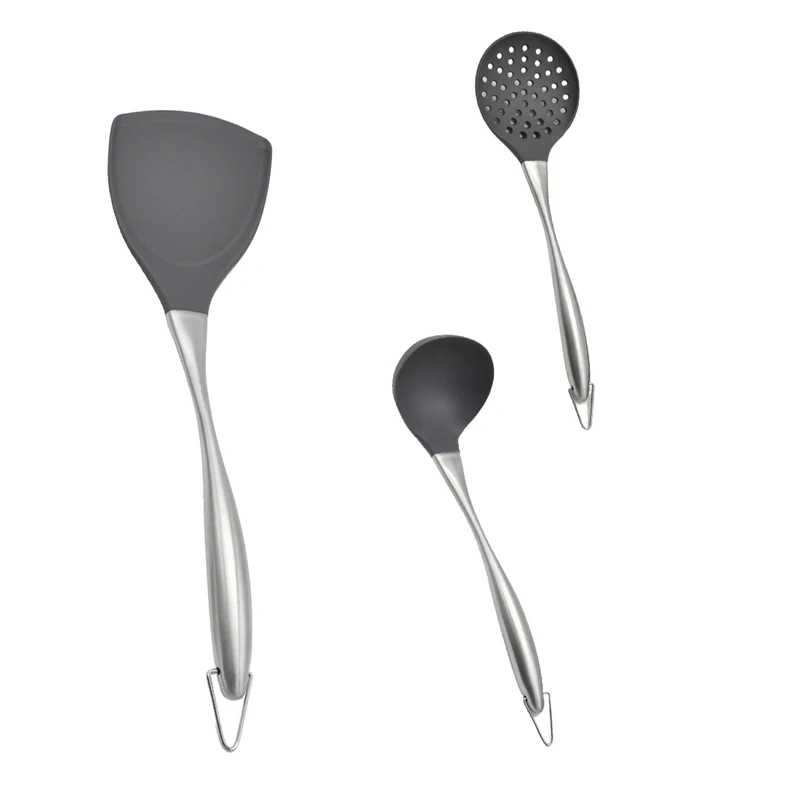 1Pc Kitchen Utensils Silicone Nonstick Cooking Gadgets Stainless Steel Handle Cooking Tools
1Pc Kitchen Utensils Silicone Nonstick Cooking Gadgets Stainless Steel Handle Cooking Tools