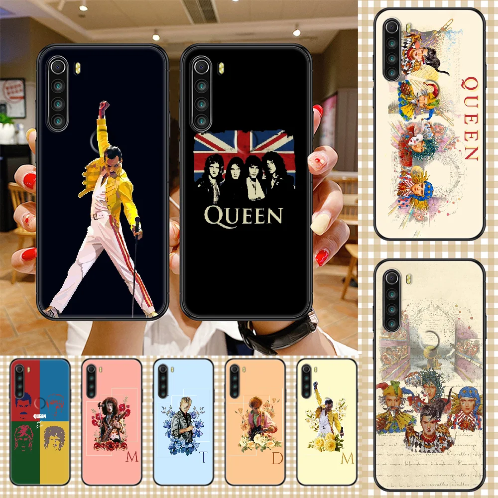 Группа Queen Меркьюри чехол для телефона Xiaomi Redmi Note 7 7A 8 8T 9 9A 9S 10 K30 Pro Ultra черный