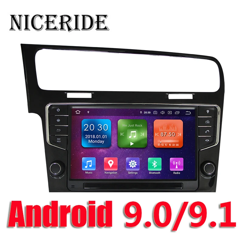 Автомобильный мультимедийный плеер 2 Din Android 9 1 0 радио DVD для Volkswagen Golf 7 GPS