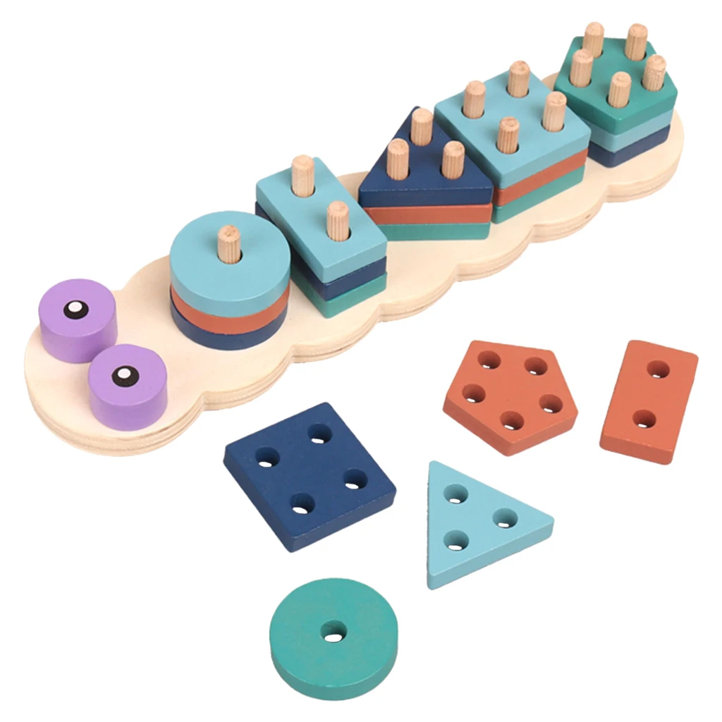 Montessori Educational Toys Shape Sorter Geometric Blocks Puzzle Stacking Matching Game for Kids Early Development
Montessori Educational Toys Shape Sorter Geometric Blocks Puzzle Stacking Matching Game for Kids Early Development