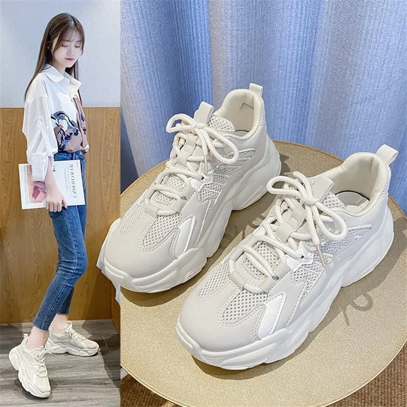 Summer Fashion Female Shoes Women's Sneakers Shoes Lace up Thick Platform Casual Shoes Woman Comfort Lady Walking Footwear
Summer Fashion Female Shoes Women's Sneakers Shoes Lace up Thick Platform Casual Shoes Woman Comfort Lady Walking Footwear
