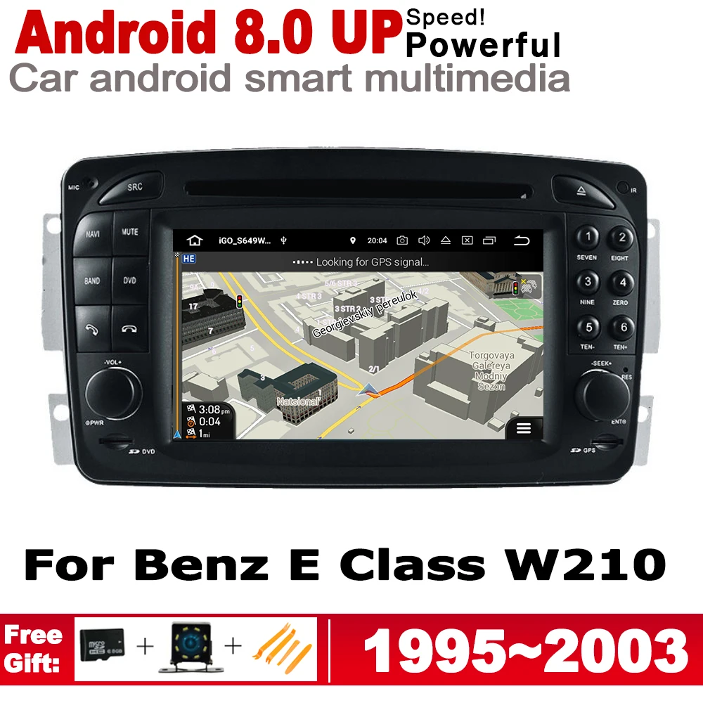Android 8 0 up GPS 2 Din система автомобильного радио для Mercedes Benz E Class W210 1995 ~ 2003 NTG
