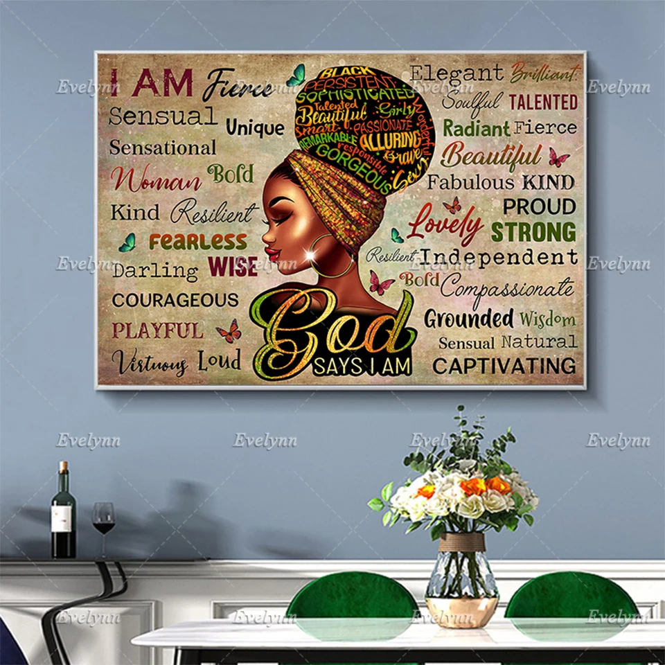 Black Queen God Says I Am Poster,Black Women,Afro Queen,Afro Hair Clipart,Black Girl Magic Home Decor Prints Wall Art Canvas
Black Queen God Says I Am Poster,Black Women,Afro Queen,Afro Hair Clipart,Black Girl Magic Home Decor Prints Wall Art Canvas