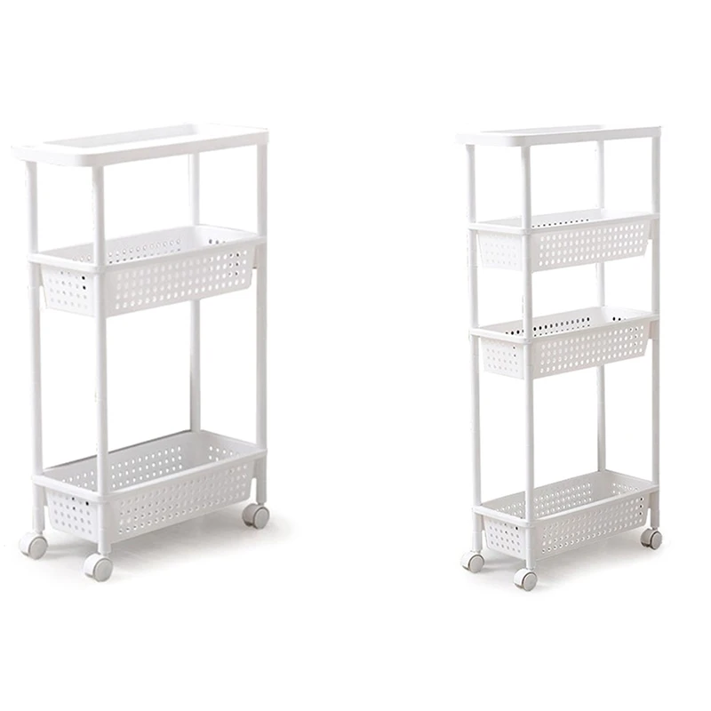 Space Kitchen Storage Rack Shelf Slim Slide Tower Movable Assemble Thickened Plastic Bathroom Shelf Wheels Space Saving Organize
Space Kitchen Storage Rack Shelf Slim Slide Tower Movable Assemble Thickened Plastic Bathroom Shelf Wheels Space Saving Organize