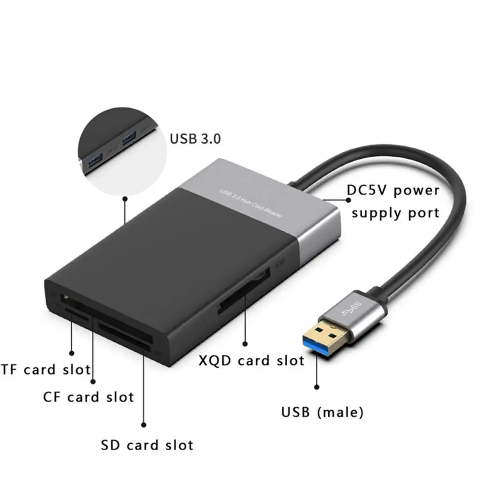 XQD кард ридер адаптер USB 3 0 портативная флэш память высокая скорость (до 5 GBP/s)