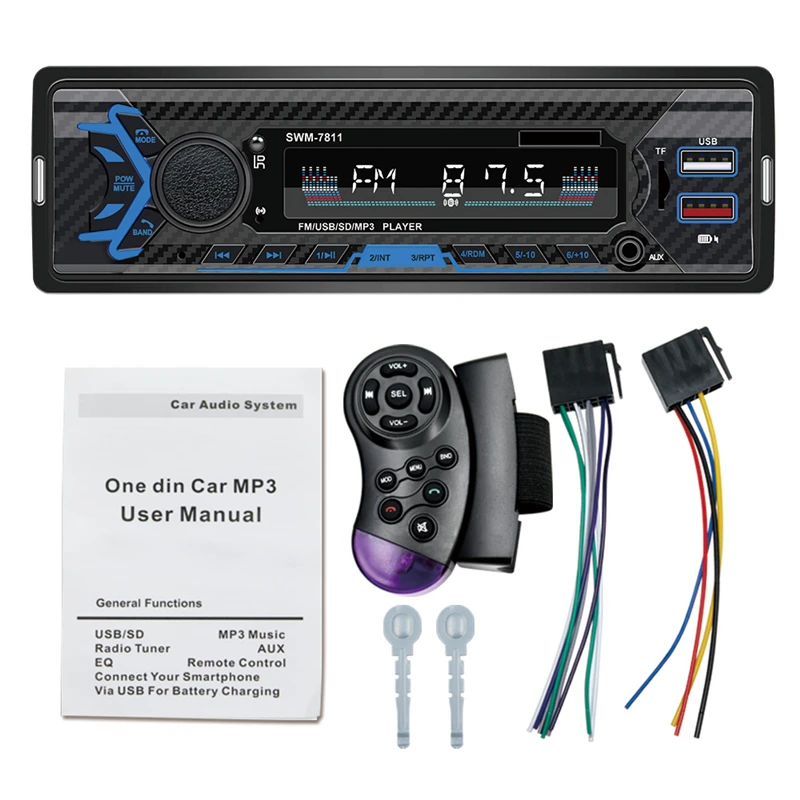 Car Radio Stereo Player Digital 5.0 Bluetooth Car MP3 Player FM Radio Stereo Audio Music USB/SD Voice Control Support AUX Input
Car Radio Stereo Player Digital 5.0 Bluetooth Car MP3 Player FM Radio Stereo Audio Music USB/SD Voice Control Support AUX Input