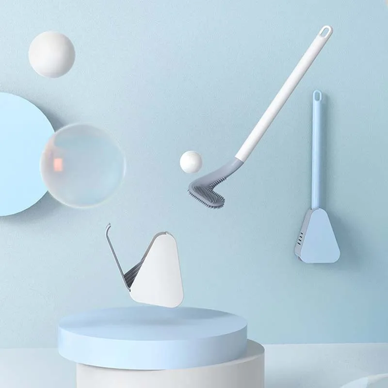 New Toilet Brush Silicone Golf Soft Rubber Long Handle No Dead Toilet Cleaning Brush with Quick Drying Bathroom Accessories 
New Toilet Brush Silicone Golf Soft Rubber Long Handle No Dead Toilet Cleaning Brush with Quick Drying Bathroom Accessories