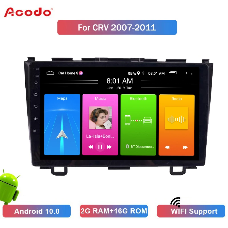 ACODO 2+16G Android 10.0 Car Radio Multimedia Player For Honda CRV 2007-2011 Navigation GPS 2 din
ACODO 2+16G Android 10.0 Car Radio Multimedia Player For Honda CRV 2007-2011 Navigation GPS 2 din