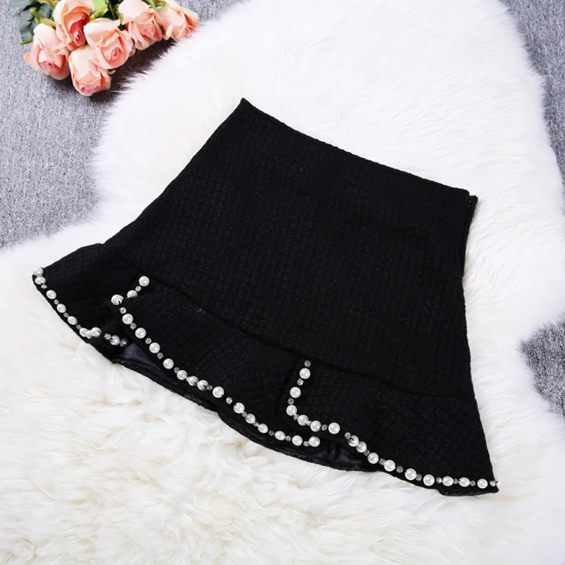 S-XXL High Quality Pearls Beading Tweed Jacket Cloak Coat And Skirt 2 piece set Women Elegant Bowknot White Shirt and Tweed Sets
S-XXL High Quality Pearls Beading Tweed Jacket Cloak Coat And Skirt 2 piece set Women Elegant Bowknot White Shirt and Tweed Sets