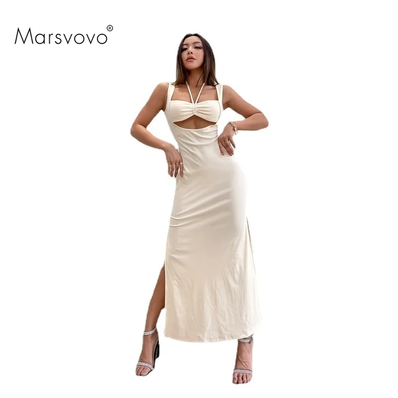 Bandage Dresses Solid Color Sexy Vestidos Elegant Prom Dress Zipper Lacing Casual Summer Women's Dress Sleeveless Split Robe
Bandage Dresses Solid Color Sexy Vestidos Elegant Prom Dress Zipper Lacing Casual Summer Women's Dress Sleeveless Split Robe