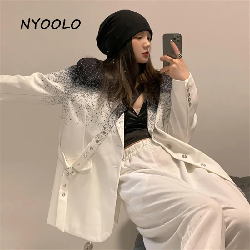 NYOOLO Novelty Design Single-Breasted Big Pockets Gradient Blazer Jackets Women Clothes Top Autumn Elegant Office Lady Outerwear
NYOOLO Novelty Design Single-Breasted Big Pockets Gradient Blazer Jackets Women Clothes Top Autumn Elegant Office Lady Outerwear