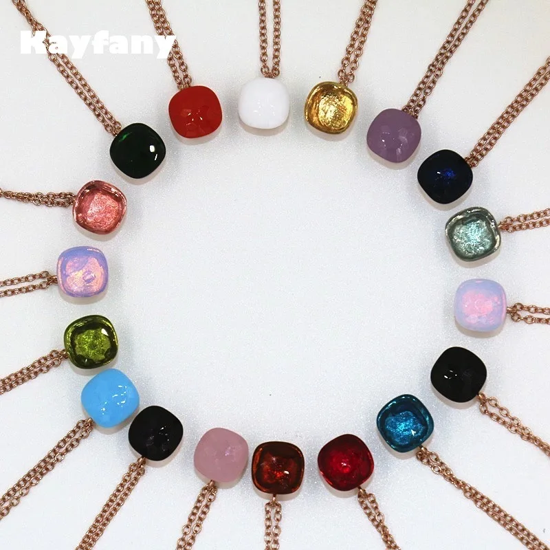 Candy Pendant Colorful Crystal Necklace Black Pink Blue Green Red Water Drop Necklace For Women Fashion Jewelry
Candy Pendant Colorful Crystal Necklace Black Pink Blue Green Red Water Drop Necklace For Women Fashion Jewelry