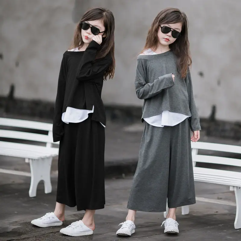 Fashion Girls Autumn Dress Set 2021 New Children's Spring/Autumn Children's Wear Style Big Kids Wide Leg Pants Three-Piece Set
Fashion Girls Autumn Dress Set 2021 New Children's Spring/Autumn Children's Wear Style Big Kids Wide Leg Pants Three-Piece Set