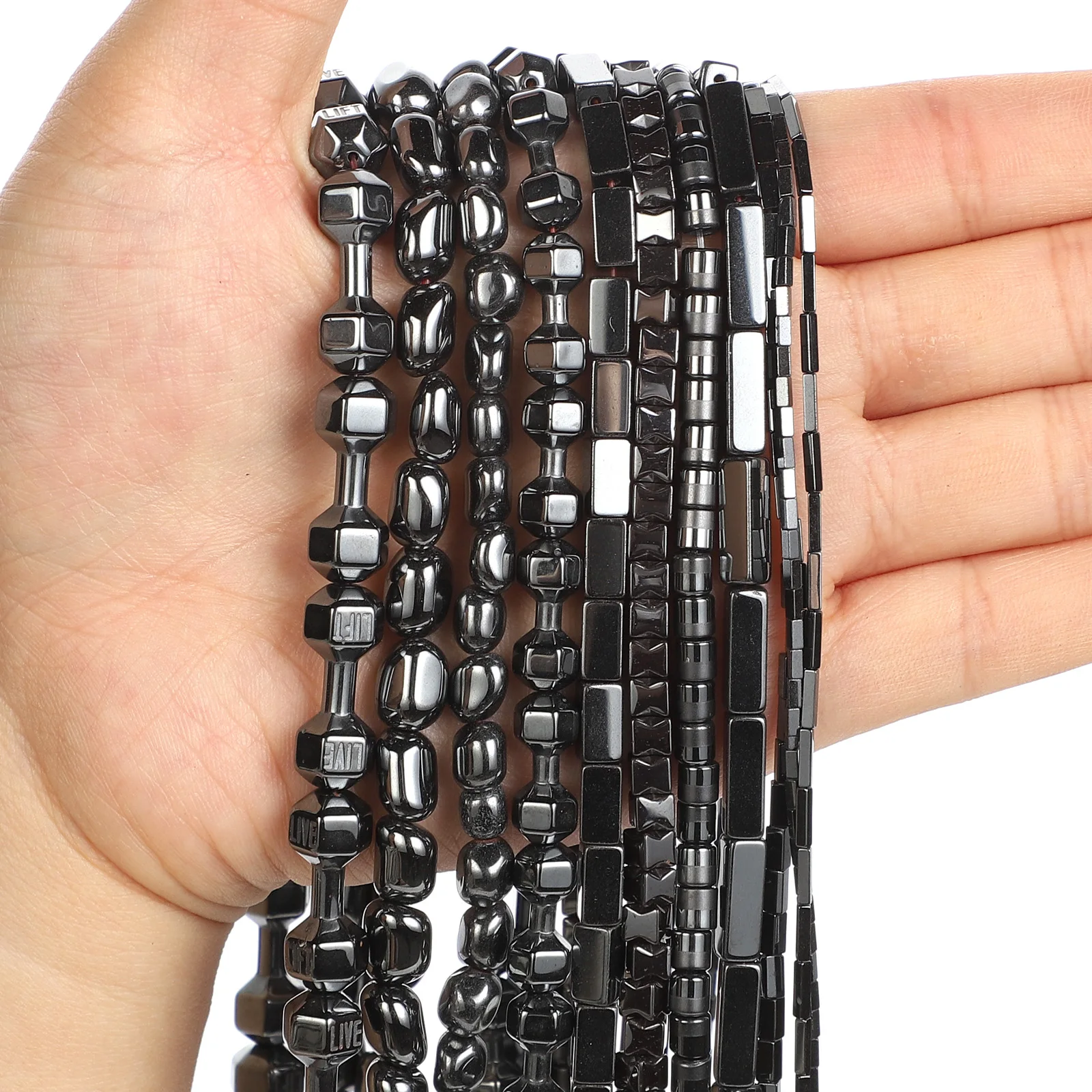 Natural Stone Beads Smooth Black Hematite black gallstone For Jewelry Making DIY Bracelet Accessories
Natural Stone Beads Smooth Black Hematite black gallstone For Jewelry Making DIY Bracelet Accessories